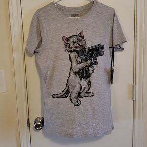 NWT Iron Fist Kitten Graphic Tee